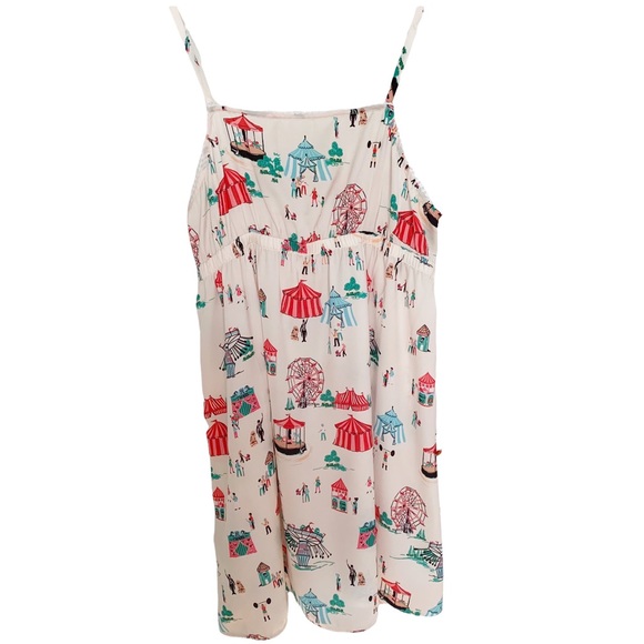 Nordstrom Other - Shady Lady Cream Circus Print Chemise Nightie